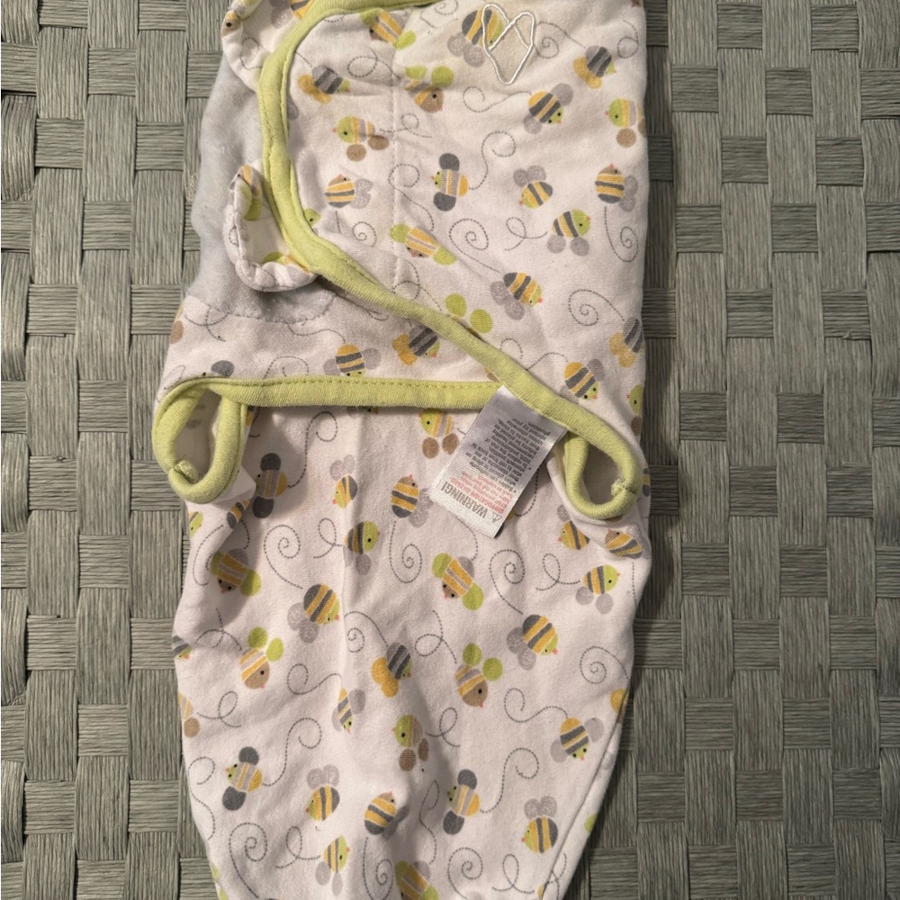 SwaddleMe Yellow and Gray Baby Swaddle S/M